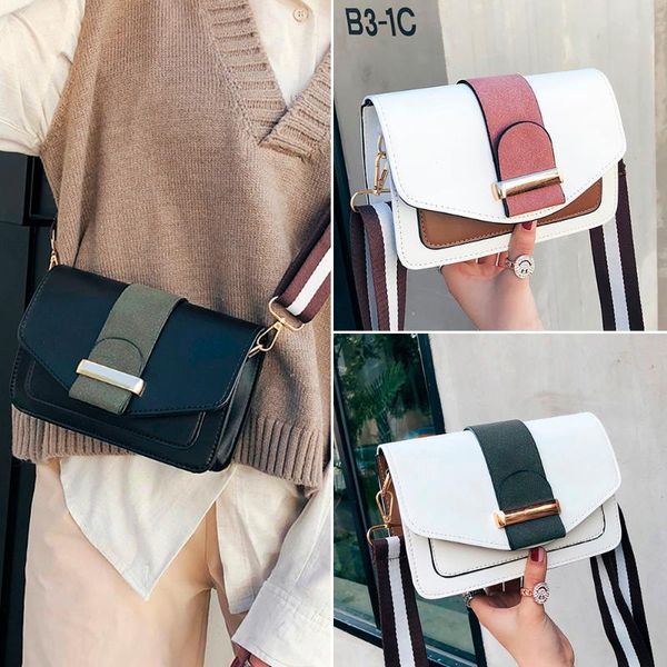 japan and south korea women's striped small bag wild messenger bag hit color shoulder stripes small square y409
japan and south korea women's striped small bag wild messenger bag hit color shoulder stripes small square y409