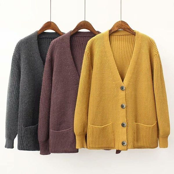 women's knits & tees winter jacket women cardigans oversized sweater v neck solid knitwear loose single breasted casual knit cardigan o, White
women's knits & tees winter jacket women cardigans oversized sweater v neck solid knitwear loose single breasted casual knit cardigan o, White