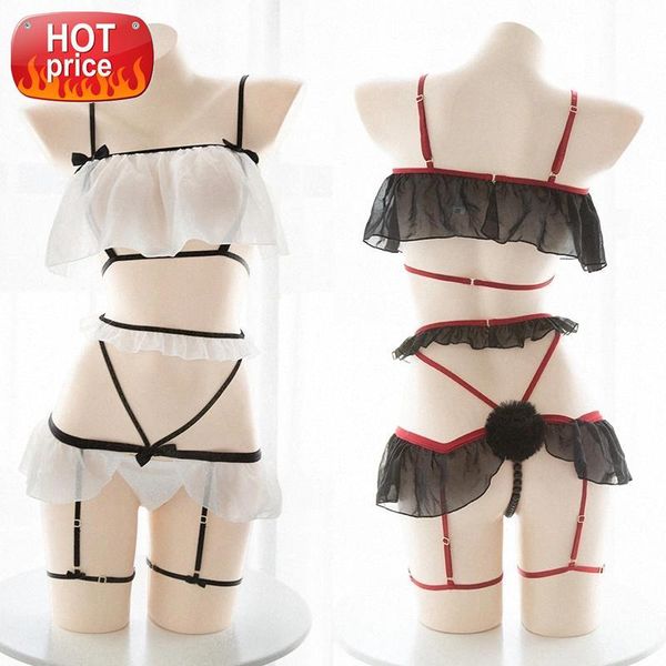kawaii lolita anime halloween cosplay lingerie naughty sleep wear thin transparent bra panties with rabbit tails bunny suit #7f6o, Black;white
kawaii lolita anime halloween cosplay lingerie naughty sleep wear thin transparent bra panties with rabbit tails bunny suit #7f6o, Black;white