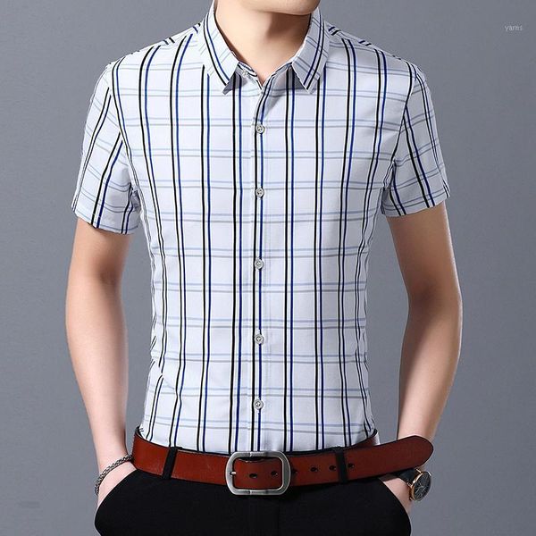 summer 2020 new fashion business casual shirt men's cotton plaid short sleeve blouses large size -5 xl1, White;black
summer 2020 new fashion business casual shirt men's cotton plaid short sleeve blouses large size -5 xl1, White;black