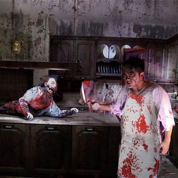 costume accessories bloody apron bloodbath scary halloween kitchen cooking butchers horror costume accessory props, Silver
costume accessories bloody apron bloodbath scary halloween kitchen cooking butchers horror costume accessory props, Silver