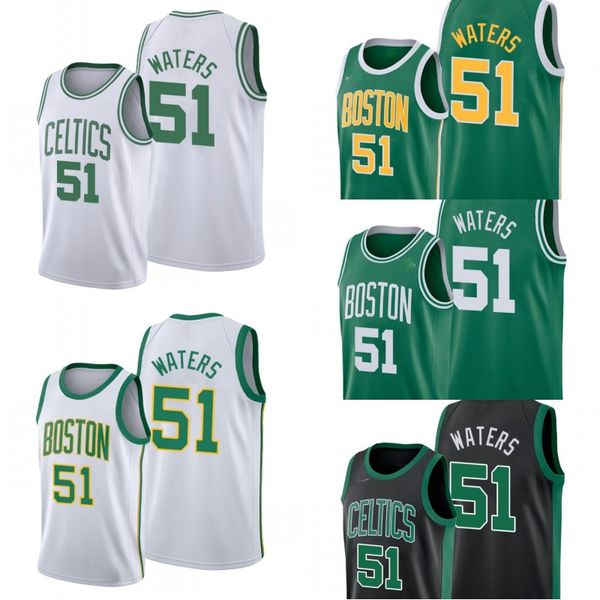 boston celtics men tremont waters basketball jersey, Black