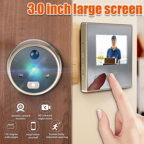 3 inch sy-1 tft lcd hd digital door camera eye doorbell electric door eye move detection 120 degree peephole viewer video1
3 inch sy-1 tft lcd hd digital door camera eye doorbell electric door eye move detection 120 degree peephole viewer video1