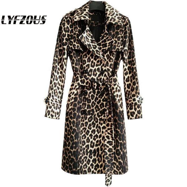 women's trench coats british style leopard print coat women with belt double-breasted long autumn puls size slim clothes, Tan;black
women's trench coats british style leopard print coat women with belt double-breasted long autumn puls size slim clothes, Tan;black