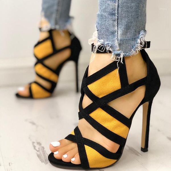 new women high heel sandals summer ladies mix color hollow thin heels buckle strap sandals high heels wedding party pumps1, Black
new women high heel sandals summer ladies mix color hollow thin heels buckle strap sandals high heels wedding party pumps1, Black