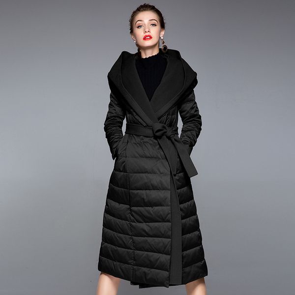 2021 new women winter oversize white duck style down warm light female parkas coat long yfxc, Black
2021 new women winter oversize white duck style down warm light female parkas coat long yfxc, Black