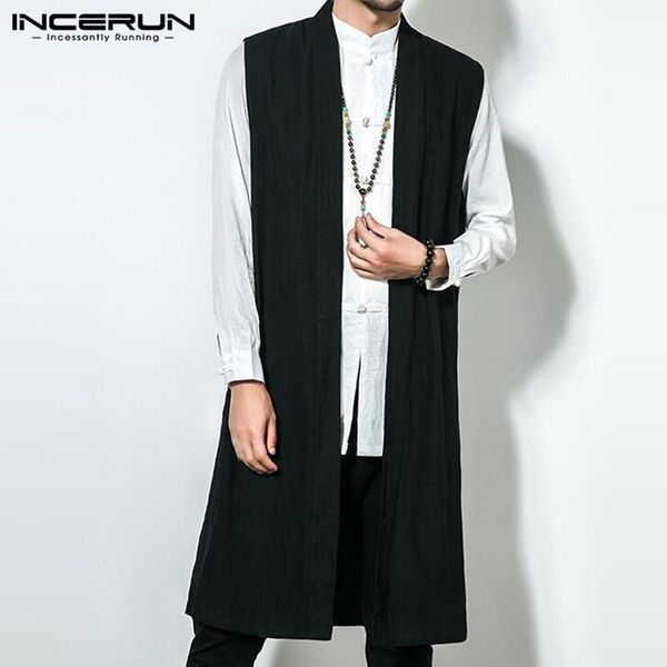 5xl mens long trench sleeveless front open casual solid loose retro chinese cotton linen vintage 2020 autumn male jackets coats, Tan;black
5xl mens long trench sleeveless front open casual solid loose retro chinese cotton linen vintage 2020 autumn male jackets coats, Tan;black