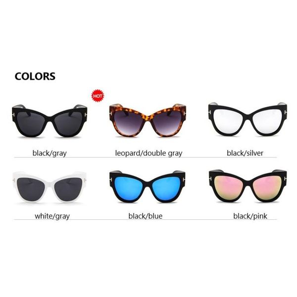 sunglasses fashion brand designer cat eye women oversized frame t glasses vintage sun uv400319x, White;black
sunglasses fashion brand designer cat eye women oversized frame t glasses vintage sun uv400319x, White;black