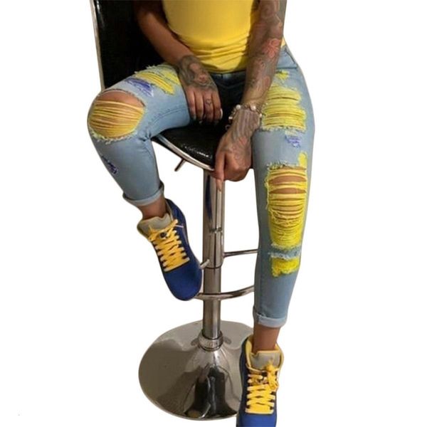 autumn new women ripped jeans scratch denim trousers high waisted skinny hole pencil pants female jeans, Blue
autumn new women ripped jeans scratch denim trousers high waisted skinny hole pencil pants female jeans, Blue