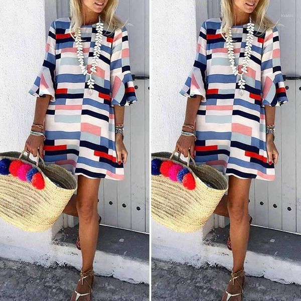 plus size vonda summer dress 2020 women plaid mini dress holiday beach party half flare sleeve streetwear casual vestido1, White;black
plus size vonda summer dress 2020 women plaid mini dress holiday beach party half flare sleeve streetwear casual vestido1, White;black