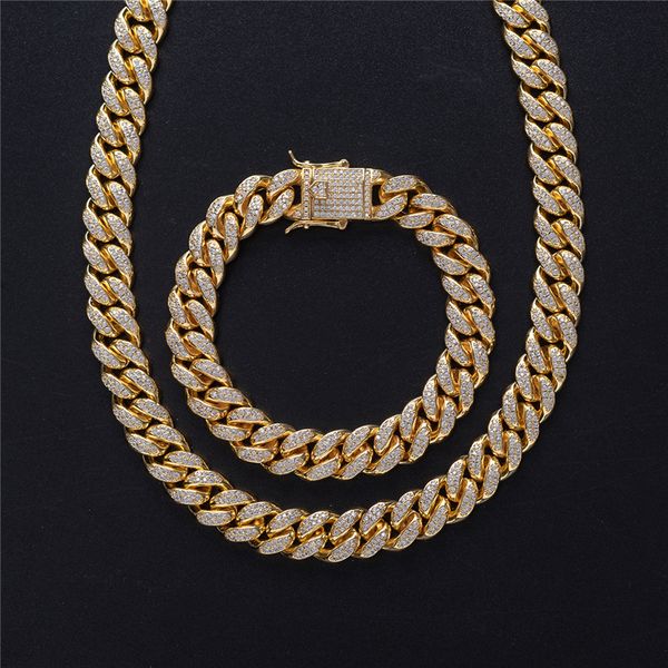 16-24inch gold plated micro prong setting bling cz miami cuban chain necklace bracelet for men women punk jewelry necklace chains, Silver
16-24inch gold plated micro prong setting bling cz miami cuban chain necklace bracelet for men women punk jewelry necklace chains, Silver