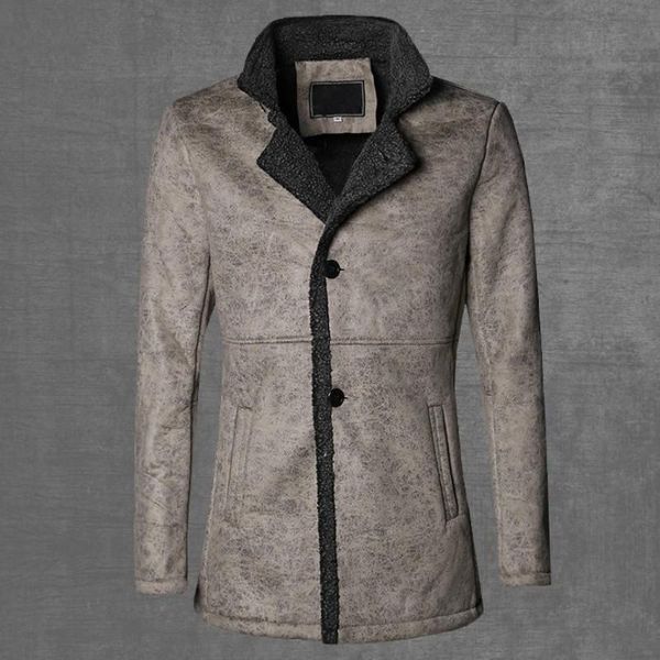 luxury mens faux fur coats casual single breasted pocket outerwear mens winter thick warm fleece lining coat s-2xl, Black
luxury mens faux fur coats casual single breasted pocket outerwear mens winter thick warm fleece lining coat s-2xl, Black