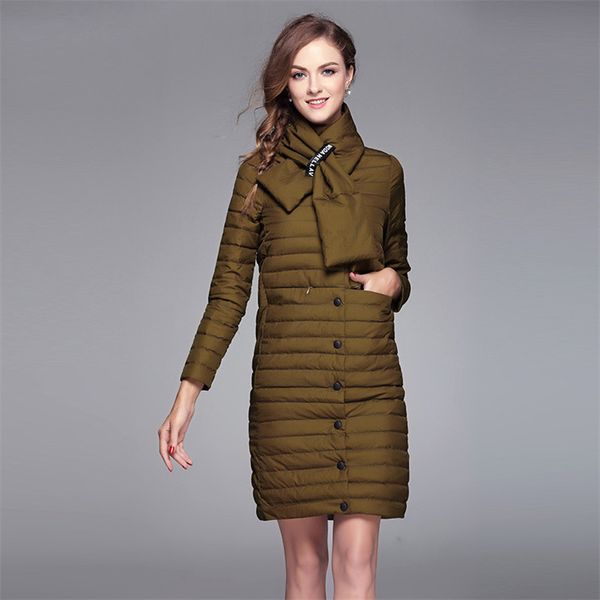 long ultra light white duck down jackets for women winter autumn women's jacket with scarf slim coat female parka wyq897, Black
long ultra light white duck down jackets for women winter autumn women's jacket with scarf slim coat female parka wyq897, Black