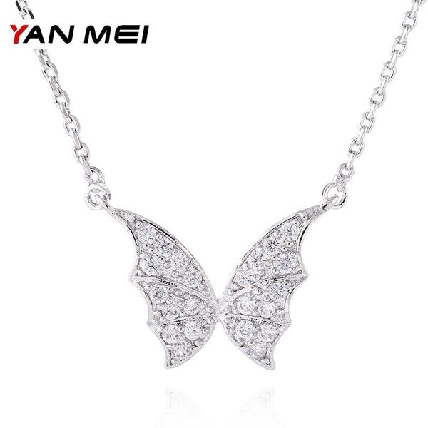 yanmei crystal butterfly chain pendant necklaces for women cublic zircon mirco insect papillon jewelry accessories ymd1312, Silver
yanmei crystal butterfly chain pendant necklaces for women cublic zircon mirco insect papillon jewelry accessories ymd1312, Silver