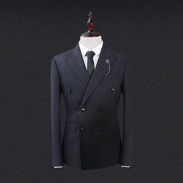 new black suit men casual 3 pieces set double buckle decorated easy care jacket pants vest plus size s-3xl4xl5xl, White;black
new black suit men casual 3 pieces set double buckle decorated easy care jacket pants vest plus size s-3xl4xl5xl, White;black