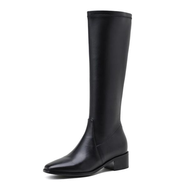 autumn winter women knee high boots fashion street style stretch pu black brown mid heel square toe zipper shoes size 34-43 g336
autumn winter women knee high boots fashion street style stretch pu black brown mid heel square toe zipper shoes size 34-43 g336