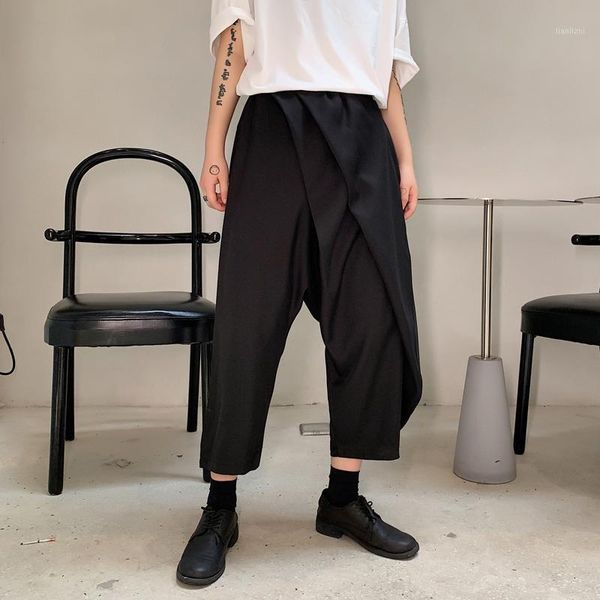 2020 summer england style unique irregular fold harem pants men casual loose collapse pants for men trousers,s-xl1, Black
2020 summer england style unique irregular fold harem pants men casual loose collapse pants for men trousers,s-xl1, Black