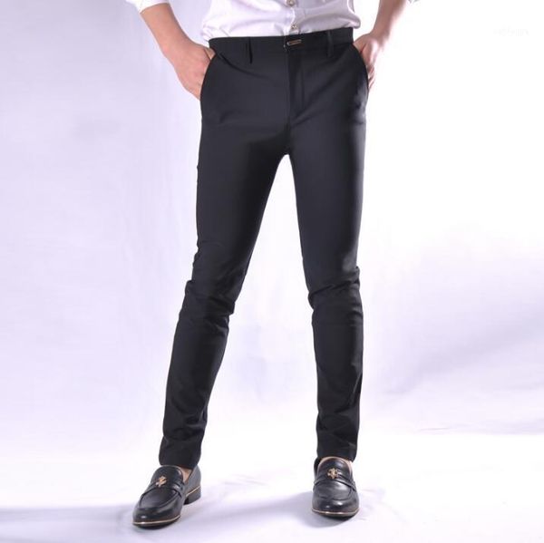 autumn new men's smooth stretch casual pants youth skinny trousers hair stylist korean men business simple feet pants 28-361, Black
autumn new men's smooth stretch casual pants youth skinny trousers hair stylist korean men business simple feet pants 28-361, Black