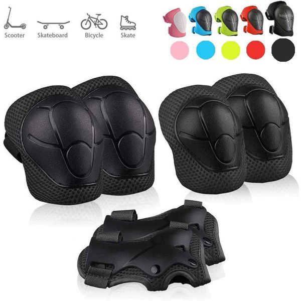 elbow & knee pads 6pcs/set skateboard ice roller skating protective gear wrist guard cycling riding protector for kids climbing1, Black;gray
elbow & knee pads 6pcs/set skateboard ice roller skating protective gear wrist guard cycling riding protector for kids climbing1, Black;gray