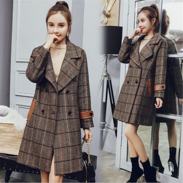 fashion woolen coat women classic long wool coats 2020 new wool jackets trench winter outerwear plaid woman coats1, Black
fashion woolen coat women classic long wool coats 2020 new wool jackets trench winter outerwear plaid woman coats1, Black