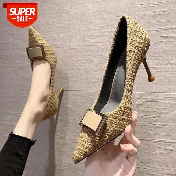 2021 summer women's high heels new pointed shallow mouth square buckle fashion breathable zapatos de mujer tacon bajo #i734, Black
2021 summer women's high heels new pointed shallow mouth square buckle fashion breathable zapatos de mujer tacon bajo #i734, Black