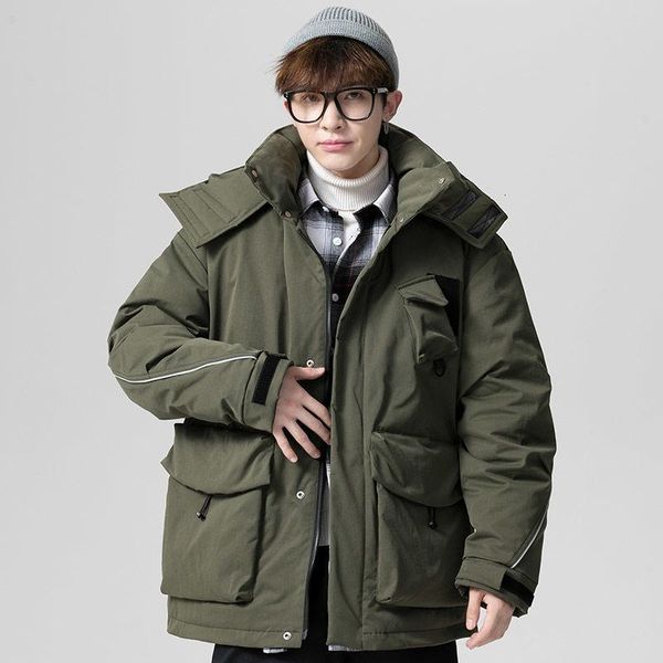 men's down & parkas 2021 winter youth multi-pocket solid color loose tooling cotton-padded jacket fashion casual hooded top, Black
men's down & parkas 2021 winter youth multi-pocket solid color loose tooling cotton-padded jacket fashion casual hooded top, Black