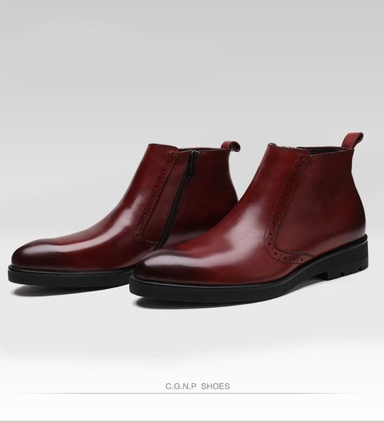 high men shoes leather leather boots round toe black brown work shoes cowhide business formal wear wear pointed toe ankle
high men shoes leather leather boots round toe black brown work shoes cowhide business formal wear wear pointed toe ankle