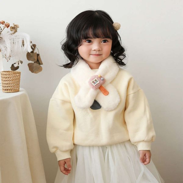 and autumn winter 2020 new children's scarf men women's cute cross cartoon plush neck without ball, Red;brown
and autumn winter 2020 new children's scarf men women's cute cross cartoon plush neck without ball, Red;brown