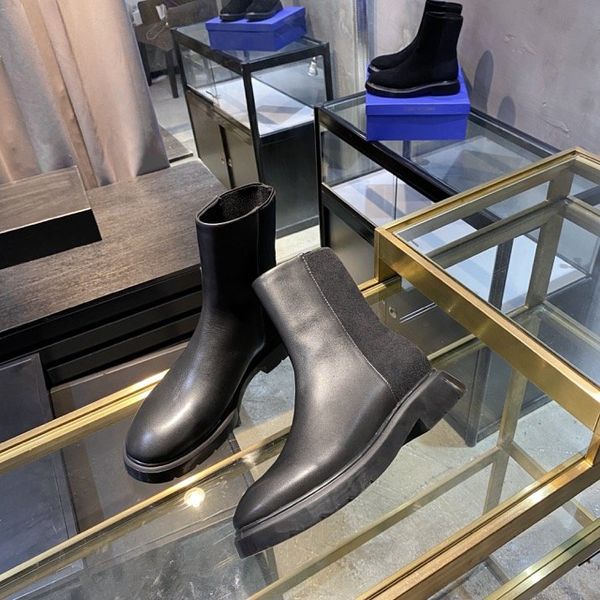 flat heel ladys genuine real leather boots slipon chunky flat heel ankle boots fashionable comfortable martin boots high quality, Black
flat heel ladys genuine real leather boots slipon chunky flat heel ankle boots fashionable comfortable martin boots high quality, Black