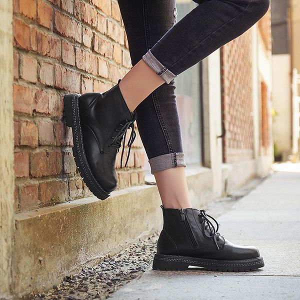 new casual versatile leather hand-made boots, women's shoes fall 2020 layer leather women's single shoes, Black
new casual versatile leather hand-made boots, women's shoes fall 2020 layer leather women's single shoes, Black