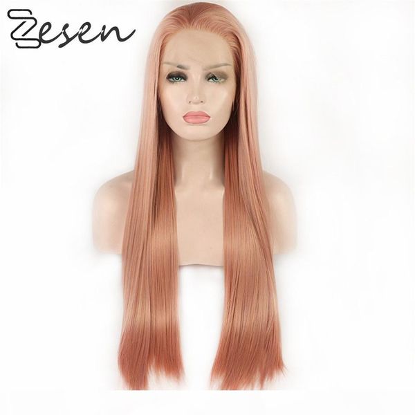 zesen 26 inch hand tied light colored part futura fiber hair wigs long straight heat resistant synthetic lace front wig, Black
zesen 26 inch hand tied light colored part futura fiber hair wigs long straight heat resistant synthetic lace front wig, Black