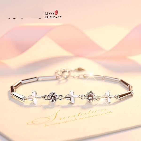 s925 silver clover clover bracelet female crystal korean bracelet simple and sweet student's first jewelry straight crxgl, Golden;silver
s925 silver clover clover bracelet female crystal korean bracelet simple and sweet student's first jewelry straight crxgl, Golden;silver