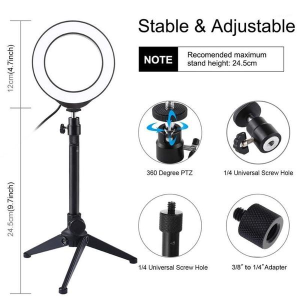 flashes po led selfie ring fill light 6.2inch dimmable camera phone 26cm lamp with stand tripod for makeup video live studio1
flashes po led selfie ring fill light 6.2inch dimmable camera phone 26cm lamp with stand tripod for makeup video live studio1
