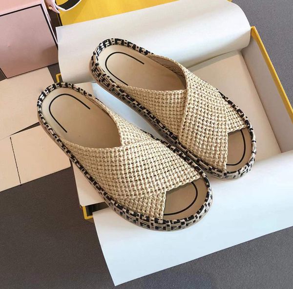luxury designer brand womens slippers summer pure hemp woven lafite slipper anti slip and wear resistant holiday style travel sandal, Black
luxury designer brand womens slippers summer pure hemp woven lafite slipper anti slip and wear resistant holiday style travel sandal, Black