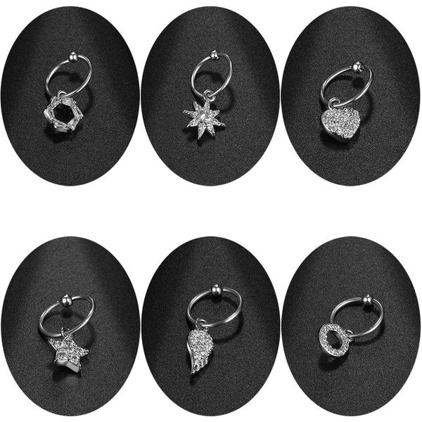 6 style steel ear piercing dangle earring crystal zircon earrings brincos jewelry statement girl gift women fashion jewelry 20g q jllsom, Silver
6 style steel ear piercing dangle earring crystal zircon earrings brincos jewelry statement girl gift women fashion jewelry 20g q jllsom, Silver