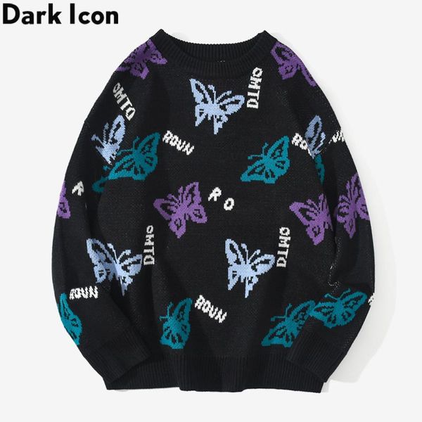 men's sweaters dark butterfly sweater men round neck knitwear 2021 autumn arrivals man clothing, White;black
men's sweaters dark butterfly sweater men round neck knitwear 2021 autumn arrivals man clothing, White;black