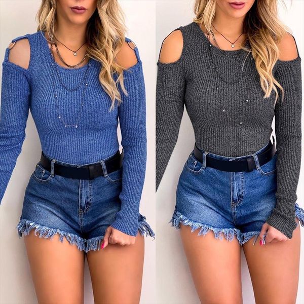 off shoulder slim autumn sweater blue grey tight women o neck long sleeve casaul knitted pullover female winter clothes, White;black
off shoulder slim autumn sweater blue grey tight women o neck long sleeve casaul knitted pullover female winter clothes, White;black