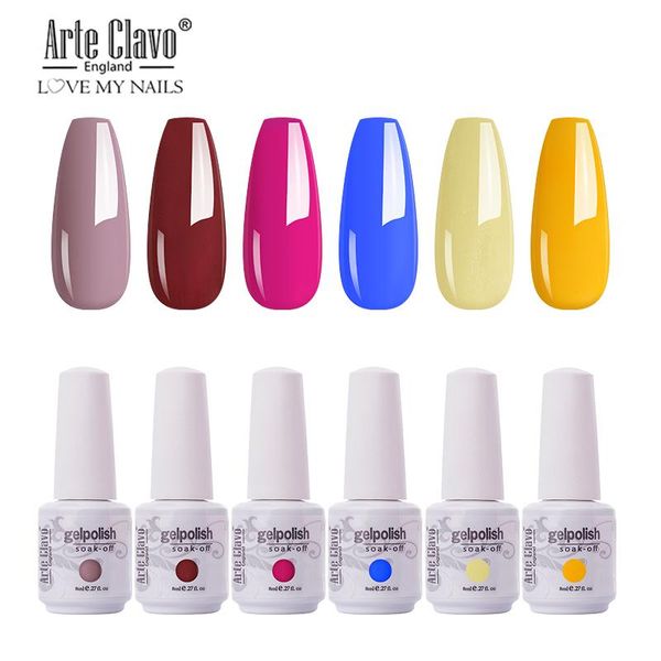 arte clavo 6pcs/set autumn winter uv gel lacquer resin soak off nail gel polish kit hybrid nails lak 8ml nail art manicure, Red;pink
arte clavo 6pcs/set autumn winter uv gel lacquer resin soak off nail gel polish kit hybrid nails lak 8ml nail art manicure, Red;pink