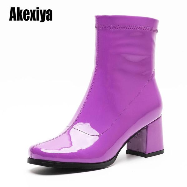 boots the superfine fiber ankle women fashion autumn square high heel zipper round toe woman shoes black u539
boots the superfine fiber ankle women fashion autumn square high heel zipper round toe woman shoes black u539