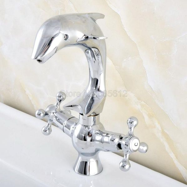 bathroom sink faucets polished chrome wash basin tap double cross handles dolphin faucet mixer tsf852
bathroom sink faucets polished chrome wash basin tap double cross handles dolphin faucet mixer tsf852
