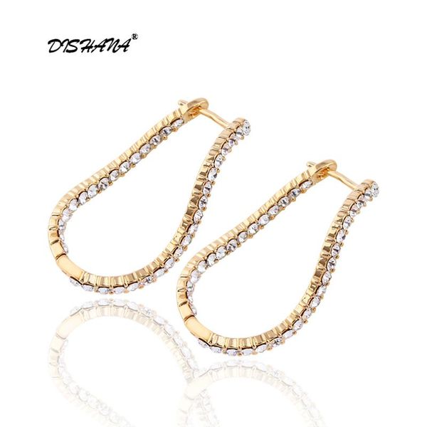 boutique charming rhinestone hoop earrings for women jewelry gold-color big earring bijou jewelry accessory e0089, Golden;silver
boutique charming rhinestone hoop earrings for women jewelry gold-color big earring bijou jewelry accessory e0089, Golden;silver