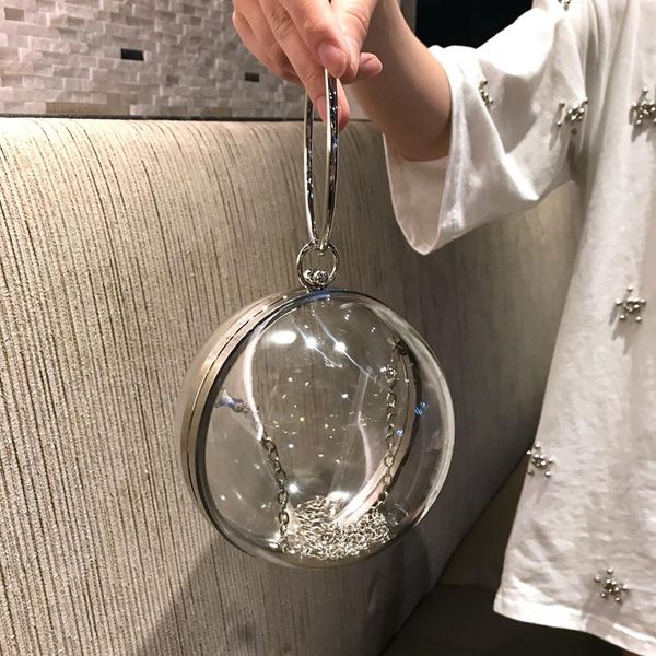 cross body tekiessica ball shaped transparent party bag women evening wedding clutch purses chain shoulder for birthday gift
cross body tekiessica ball shaped transparent party bag women evening wedding clutch purses chain shoulder for birthday gift