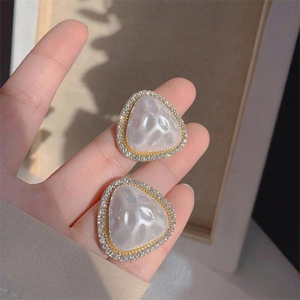 chic triangle earrings for women jewelry genuine 100% 925 sterling fashion korean luxury party exquisite earring, White
chic triangle earrings for women jewelry genuine 100% 925 sterling fashion korean luxury party exquisite earring, White