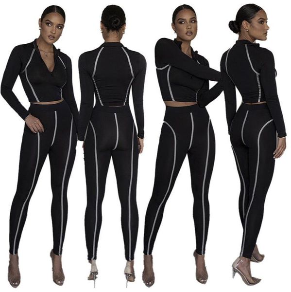 gym clothing spring and autumn women's sportswear street trendy wear black printed long sleeve trousers two-piece sports suit set, White;black
gym clothing spring and autumn women's sportswear street trendy wear black printed long sleeve trousers two-piece sports suit set, White;black