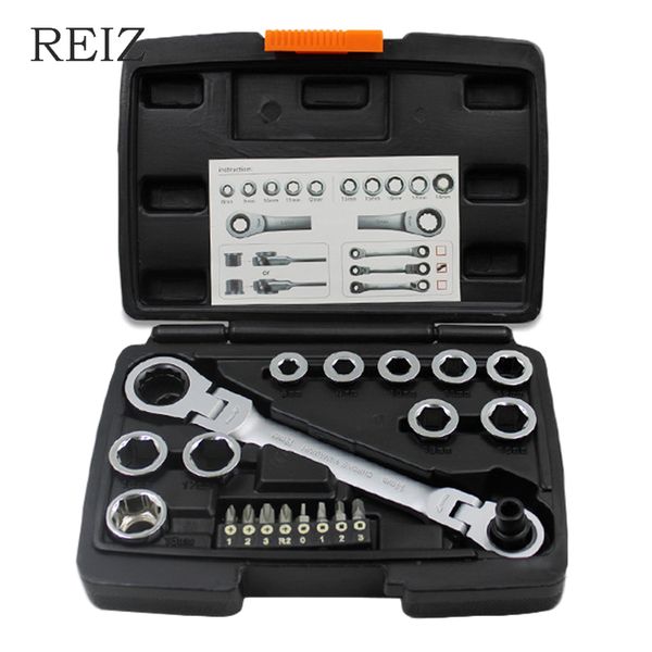 reiz 28 in 1 wrench set removable sockets double-ends adjustable spanner with slotted hex torx bits multitool repair tool kits
reiz 28 in 1 wrench set removable sockets double-ends adjustable spanner with slotted hex torx bits multitool repair tool kits