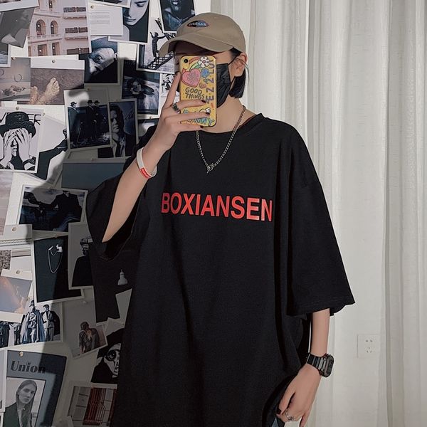 xjrlz summer super fire ins printed 5 t-shirt 4 sleeve t-shirt for sleeve loose casual korean version trend half men's love style versa, Blue
xjrlz summer super fire ins printed 5 t-shirt 4 sleeve t-shirt for sleeve loose casual korean version trend half men's love style versa, Blue