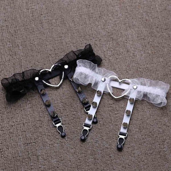 new fashion 1 pc women girl gorgeous punk gothic heart-shape ring spikes elastic lace garter belt retro suspender flower harness, Black;white
new fashion 1 pc women girl gorgeous punk gothic heart-shape ring spikes elastic lace garter belt retro suspender flower harness, Black;white