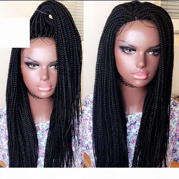 part brazilian hair braided box braids wig long black hair synthetic lace front wigs for women heat resistant cosplay lace wig, Black;brown
part brazilian hair braided box braids wig long black hair synthetic lace front wigs for women heat resistant cosplay lace wig, Black;brown