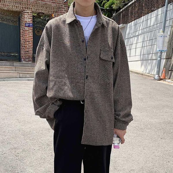 men's casual shirts men's lattice printing loose shirt fashion trend long sleeves coat camisa masculina mens size -2xl1, White;black
men's casual shirts men's lattice printing loose shirt fashion trend long sleeves coat camisa masculina mens size -2xl1, White;black