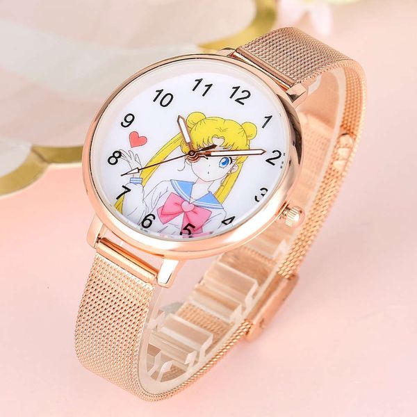 heart girl warrior girl new cartoon watch women ins fashion harajuku temperament versatile watch, Slivery;brown
heart girl warrior girl new cartoon watch women ins fashion harajuku temperament versatile watch, Slivery;brown